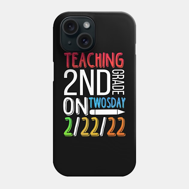 Humorous Teachers Of Twosday Saying Phone Case by medrik