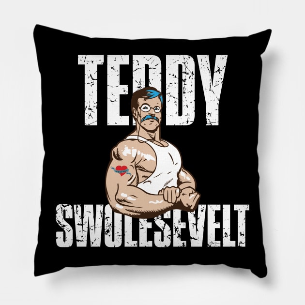 Teddy Swolesvelt Pillow by myoungncsu