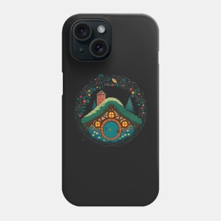 A Halfling Home by Christmas II - Round Doors - Fantasy Phone Case