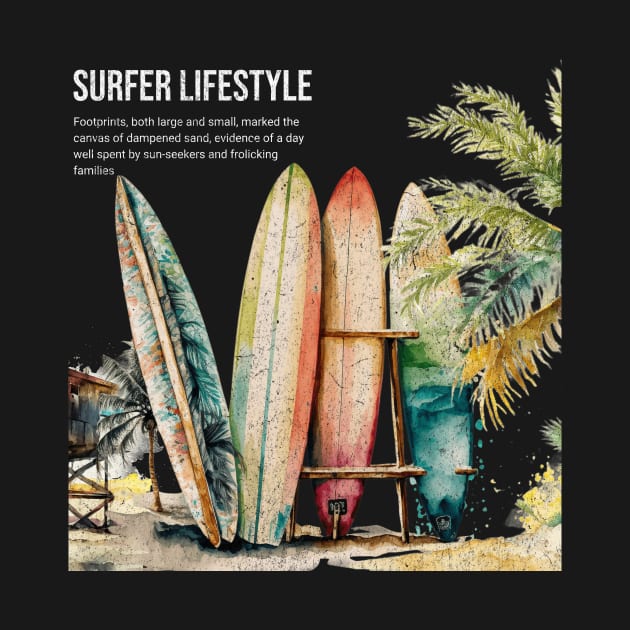 Surfers wear Tees by RedLime Clothing