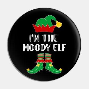 I'm The Moody Elf Matching Family Group Christmas Pin