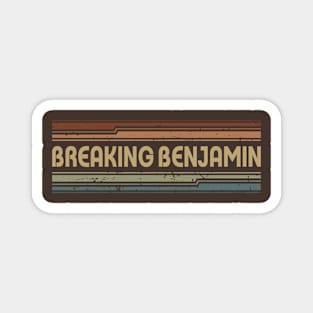 Breaking Benjamin Retro Lines Magnet