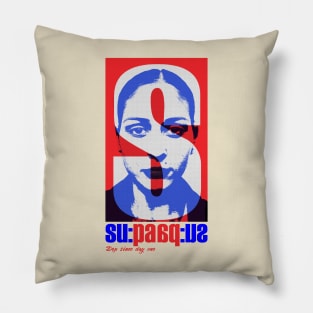 Bichromie red & blue Pillow