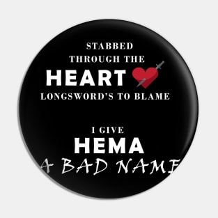 Longsword Through the Heart - HEMA Inspired Pin