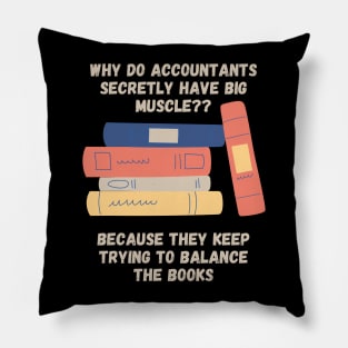 Accountants Books Dad Jokes Pillow