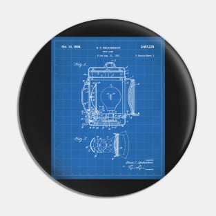 Film Spot Lamp Patent - Cinema Student Film Student Art - Blueprint Pin