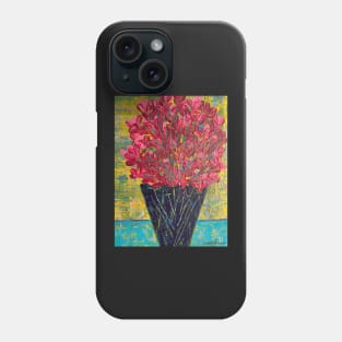 Exploding from Navy Vase Phone Case