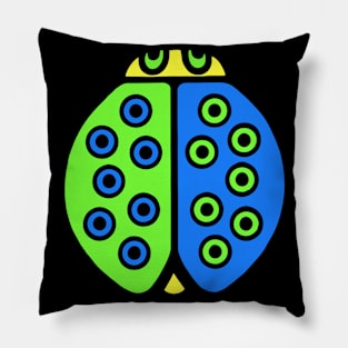 Psychedelic Ladybug Pillow