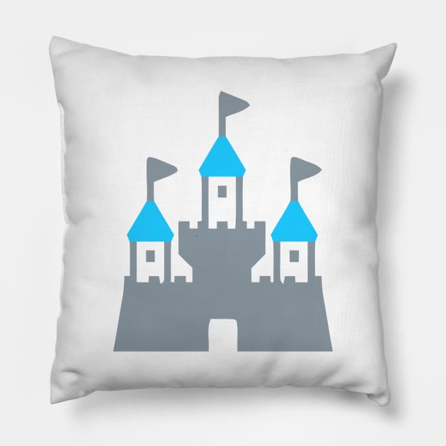 Fairytale Kingdom Castle Emoticon Pillow by AnotherOne