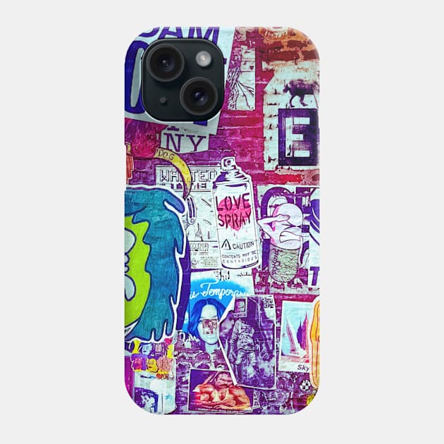 New York Sticker Art Graffiti Street Phone Case by eleonoraingrid