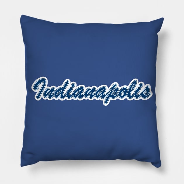 Football Fan of Indianapolis Pillow by gkillerb