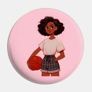 Female basketball player Pin