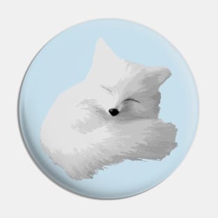 Arctic Fox Pin