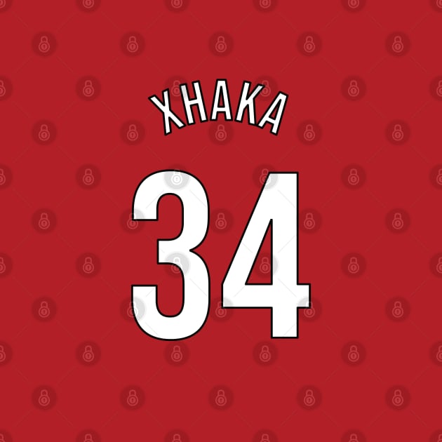 Xhaka 34 Home Kit - 22/23 Season by GotchaFace