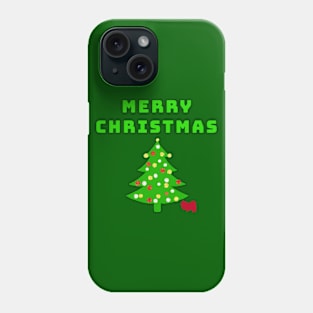 Merry Christmas with Tree Phone Case