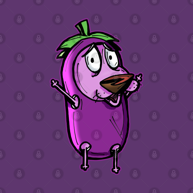 Courage the Cowardly Dog™ in the Great Eggplant Costume