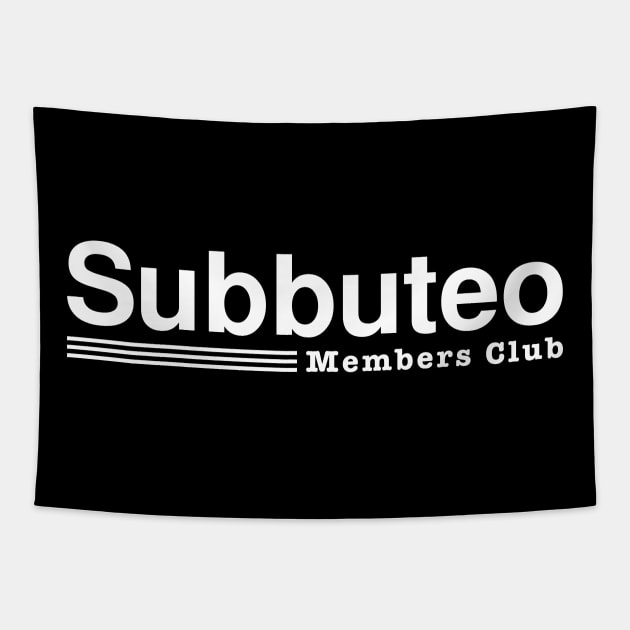 Subbuteo members club Tapestry by hypokondriak