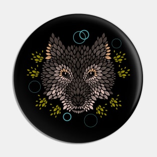 Wolf Face Pin