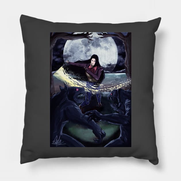 Dark Forest Pillow by HarveytheWanderer93