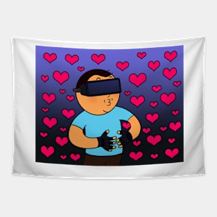 Virtual Reality Glasses Love Affection Tapestry