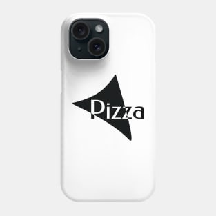 Word Pizza, Pizza Slice, Minimalistic Phone Case