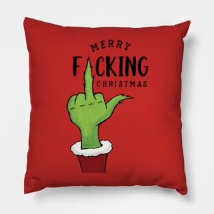 Grinch christmas t-shirt Pillow