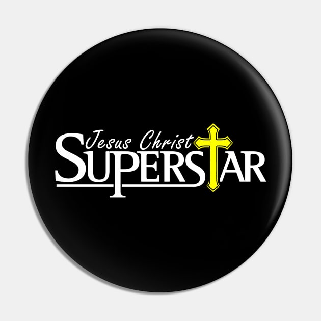 Christian Tshirt Design Jesus Christ Super Star Pin by Javacustoms