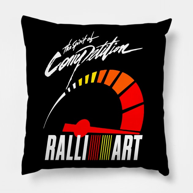 RalliArt Competition Speedometer Pillow by gaplexio