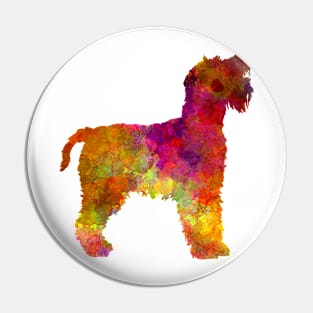 Welsh Terrier in watercolor Pin