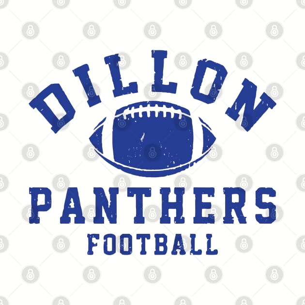 Dillon Panthers Football - vintage logo by BodinStreet