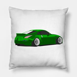 Green Nissan 350z Pillow