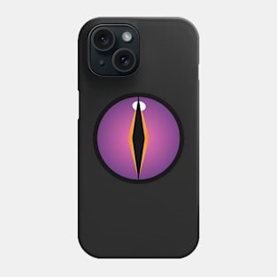 Vector Graphic Abstract Purple Dragons Eye Design Phone Case