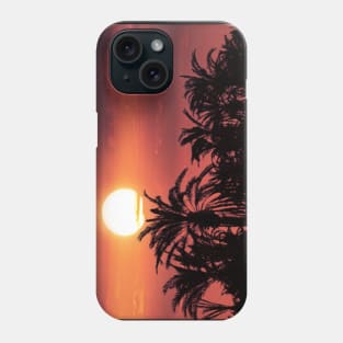 Sunset View In The Palm Forest 1 Phone Case