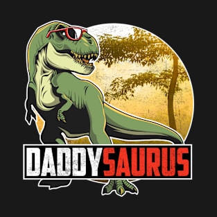 Daddysaurus Rex Funny Daddy Saurus Fathers Gift T-Shirt