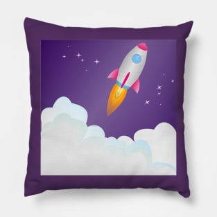 space rocket Pillow