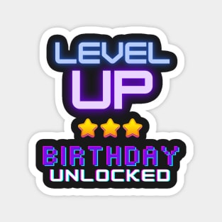 Birthday Boy Time to Level Up Video Game Birthday Magnet