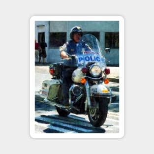 Police - Motorcycle Cop Magnet