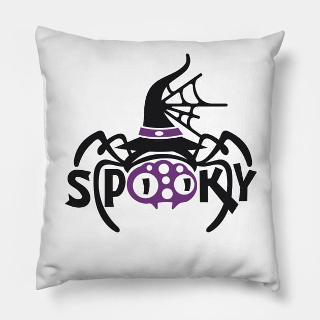 Spooky Halloween Pillow by mertkaratay