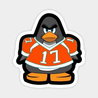 Waddle Miami Football Penguin #17 Alternate Magnet