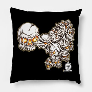 MELTED SKULLS Pillow