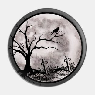 Graveyard Tree Pin