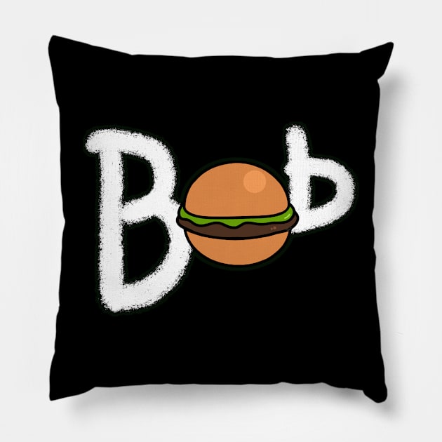 The Burger Family Names Bob Pillow by Nirelle