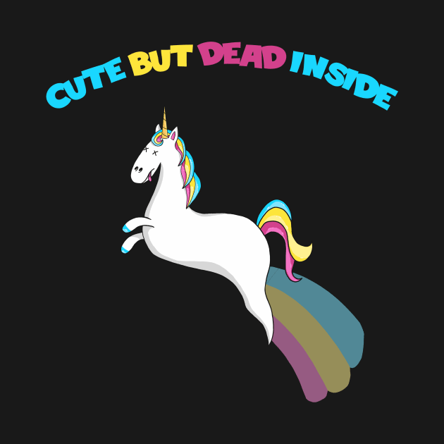 Cute But Dead Inside Zombie Ghost Unicorn by fairytalelife