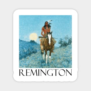 The Outlier by Frederic Remington Magnet