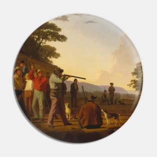 Shooting for the Beef by George Caleb Bingham Pin