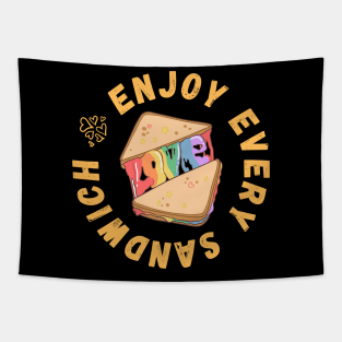 Enjoy Every Sandwich Tapestry