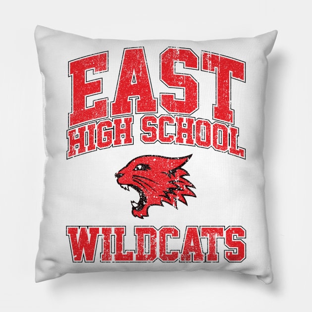 East High School Wildcats (Variant) Pillow by huckblade