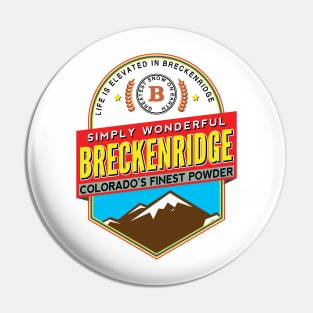 Ski Breckenridge Colorado Skiing Hiking Climbing Pin