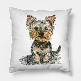 Funny Cute Yorkie Cute for Yorkshire Terrier Lovers Pillow