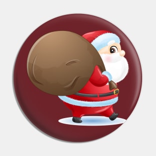 Cute santa claus for christmas day Pin